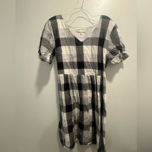 Black and White Checkered Dress
